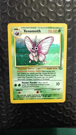 Pokemon TCG Venomoth Jungle 13/64 Holo Unlimited Holo Rare - Image 2