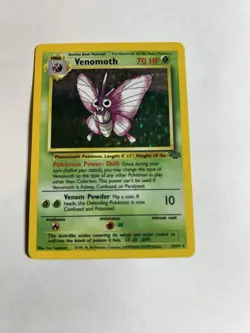 Pokemon TCG 1999 Venomoth Holo Rare Unlimited Holo Jungle 13/64 HP - Image 1
