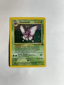 Pokemon TCG 1999 Venomoth Holo Rare Unlimited Holo Jungle 13/64 HP - Image 2