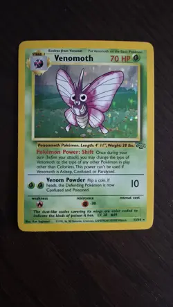 Pokemon TCG Venomoth Jungle 13/64 Holo Unlimited Holo Rare - Image 1