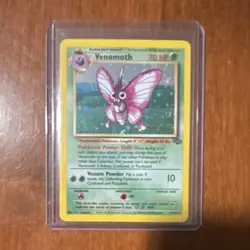 Pokemon Venomoth Jungle Holo Rare 13/64 70 HP Wizards TCG 1999 Unlimited LP - Image 1