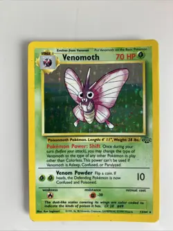 Pokemon TCG Venomoth Jungle 13/64 Holo Unlimited Holo Rare - Image 1