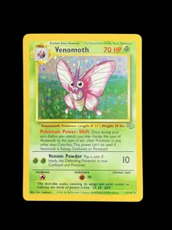 Pokemon TCG Venomoth 13/64 Jungle Set Holo Rare Unlimited WOTC Vintage - Image 2