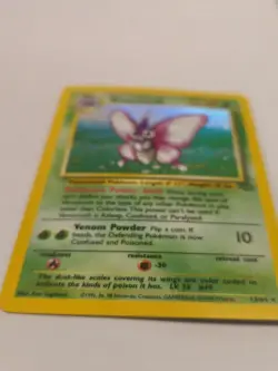 Pokemon TCG Venomoth Jungle Holo Card 13/64 Unlimited Rare, LP Condition - Image 2
