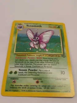 Pokemon TCG Venomoth Jungle Holo Card 13/64 Unlimited Rare, LP Condition - Image 3