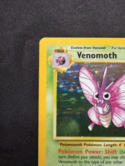 Venomoth 13/64 Jungle Holo Rare Vintage 1999 WOTC Pokemon TCG Card - Image 2