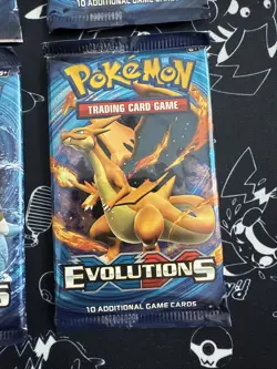 Pokemon XY Evolutions 4 Pack Art Set Factory Sealed Booster Packs - Image 5