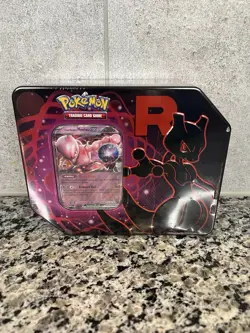 Pokemon Scarlet & Violet Destined Rivals Team Rocket’s Mewtwo EX Tin Sealed - Image 1