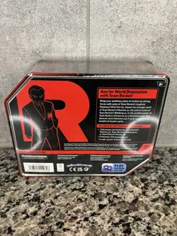 Pokemon Scarlet & Violet Destined Rivals Team Rocket’s Mewtwo EX Tin Sealed - Image 2