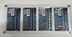 4 Pokemon TCG XY Evolutions Booster Pack Art Set Factory Sealed In Display Case - Image 2