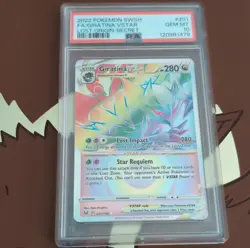 2022 Pokemon Giratina VSTAR Secret Rare Holo Full Art Lost Origin 201/196 PSA 10 - Image 1