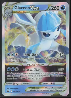 Glaceon VSTAR - Promo SWSH: Sword & Shield Promo Cards SWSH197 NM Pokemon Card - Image 1