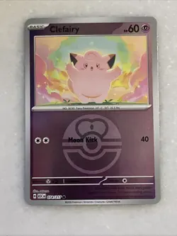 Pokemon Clefairy Ascended Heroes 74/217 Pokeball Holo Near Mint English - Image 1