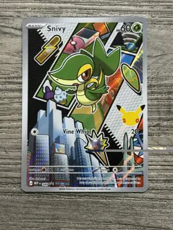 Pokemon First Partner Illustration Series 2 Snivy 049 Black Star Promo - Image 1