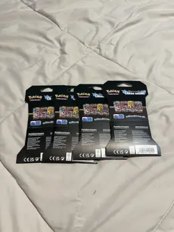 Pokemon Chaos Rising Sleeved Booster Pack Art Set 4 Packs - Image 2