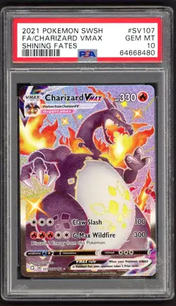 Pokemon Card - PSA 10 Charizard Vmax SV107/SV122 - Shining Fates GEM MT - PSA10 - Image 1