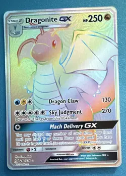 The Pokemon Company Dragonite GX 248/236 Unified Minds Secret Rare Full Art Holo - Image 1