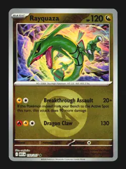 Rayquaza (Energy Symbol Pattern) 153/217 Rare Ascended Heroes Reverse Holo NM - Image 2