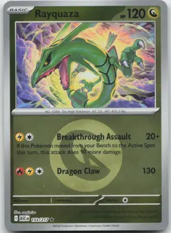 Rayquaza (Energy Symbol Pattern) 153/217 Ascended Heroes Pokemon Reverse Holo NM - Image 1