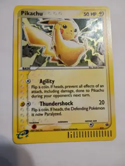 2003 Pokemon TCG Pikachu E Reader 012 Black Star Promo Holo NM-M - Image 1