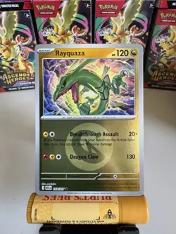 Rayquaza (Energy Symbol Pattern) 153/217 Rare Ascended Heroes Reverse Holo NM - Image 1