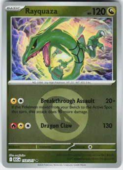 Rayquaza (Energy Symbol Pattern) 153/217 Ascended Heroes Pokemon Reverse Holo NM - Image 2