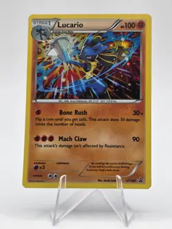 Pokemon Lucario Black Star Promo XY140 Cosmos Holo NM - Image 1