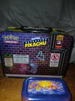 Pokemon Detective Pikachu Collector's Lunch Box Tin With Card Case - Image 3