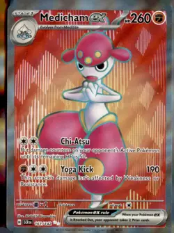 Medicham ex 161/142 Ultra Rare Stellar Crown Pokemon Near Mint - Image 1