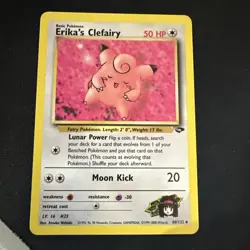 Pokemon Gym Challenge Erika's Clefairy 40/132 Uncommon NM - Image 1