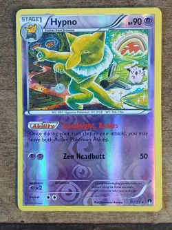 Hypno 51/122 Breakpoint Reverse Holo Rare Pokemon TCG - MP - Image 1