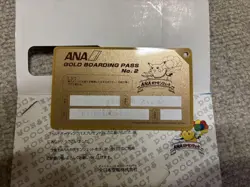 ANA Pokemon Gold Boarding Pass Mew Pikachu - Image 3