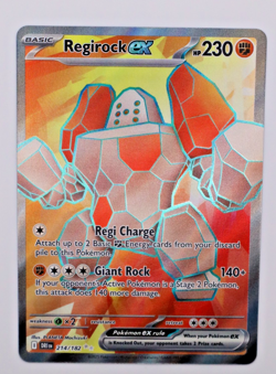 Regirock ex 214/182 Destined Rivals Full Art Ultra Rare Pokemon TCG NM - Image 1