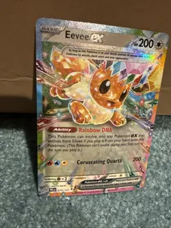 2025 Eevee ex - 075/131 Double Rare Holo NM SV: Prismatic Evolutions Pokemon - Image 1