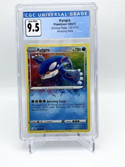 2021 Pokemon Shining Fates Kyogre Amazing Rare 021/072 CGC 9.5 - Image 1