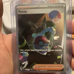 Pokemon Penny 239/091 SV Paldean Fates Full Art Holo Ultra Rare Eng 2024 - Image 1