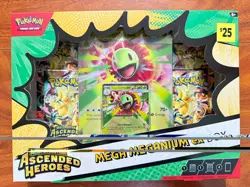 Factory Sealed Pokemon TCG Mega Evolution Ascended Heroes Mega Meganium EX Box - Image 1