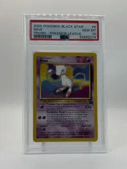 Mew Black Star Promo #8 - WOTC Pokemon League - 2000 - PSA 10 - Image 1