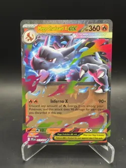 Mega Charizard X Ex Holo 013/094 Phantasmal Flames Double Rare Pokemon Card NM - Image 1