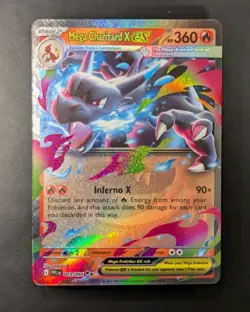 Mega Charizard X ex 013/094 Double Rare Holo Phantasmal Flames Pokemon NM - Image 1
