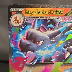 Pokemon Mega Charizard X ex Double Rare Holo 013/094 Phantasmal Flames 2025 NM - Image 2