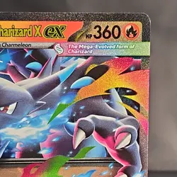 Pokemon Mega Charizard X ex Double Rare Holo 013/094 Phantasmal Flames 2025 NM - Image 3