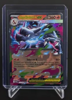 Pokemon TCG Mega Charizard X ex 013/094 Phantasmal Flames Double Rare Holo NM - Image 1