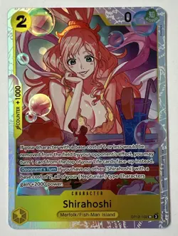 2025 One Piece SHIRAHOSHI #OP12-102 Legacy of the Master SR English - NM - Image 1