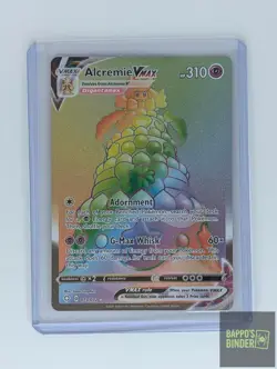 Alcremie VMAX 073/072 Rainbow Rare Shining Fates Pokemon Holo Near Mint - Image 2