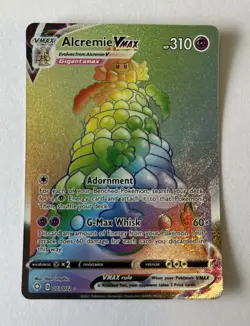 Alcremie VMAX 073/072 Shining Fates Pokemon Rainbow Rare - Image 1