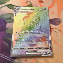Pokemon TCG Alcremie VMAX 073/072 Shining Fates Secret Rare Rainbow Full Art - Image 1