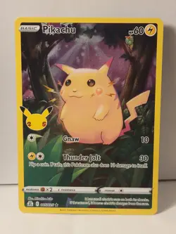 Pikachu Celebrations Full Art Holo Rare 005 005/025 Pokemon Tcg 2021 - Image 1