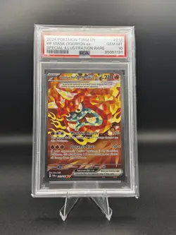 2024 POKEMON TWM EN-TWILIGHT MASQUERADE #212 HEARTHFLAME MASK OGERPON EX PSA 10 - Image 1