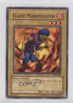Flame Manipulator Unlimited YuGiOh Starter Deck Joey #SDJ-006 2003 READ - Image 1